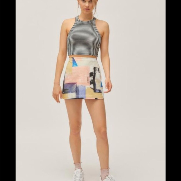 BDG Serafina Mini Skirt in Printed Pelmet - Picture 6 of 7